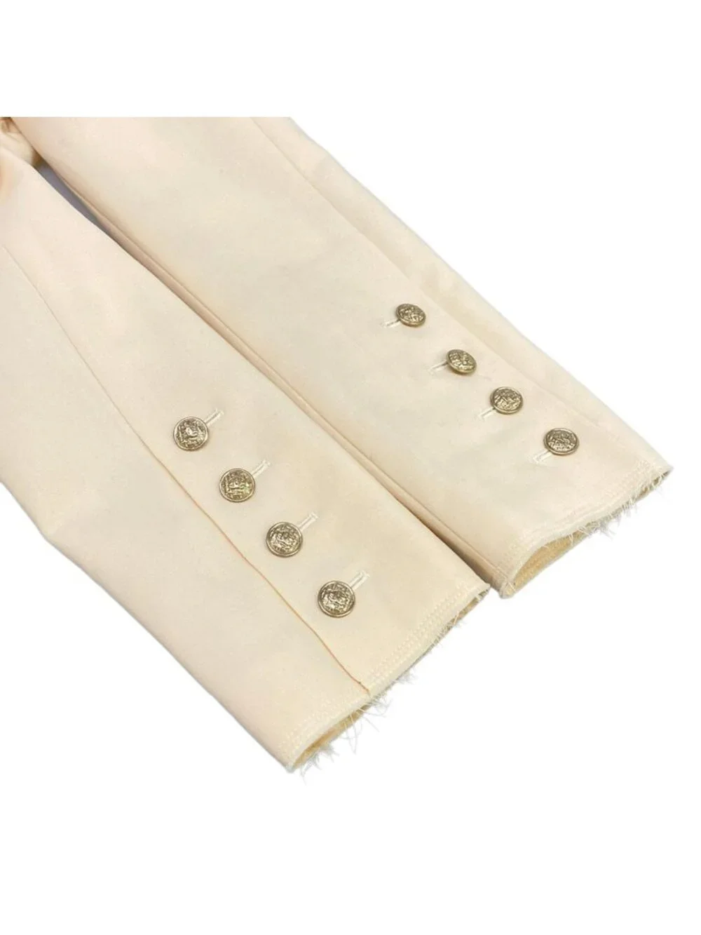 Chanel Jacket M Ivory CC Logo Inside Out Long Sleeve Wool